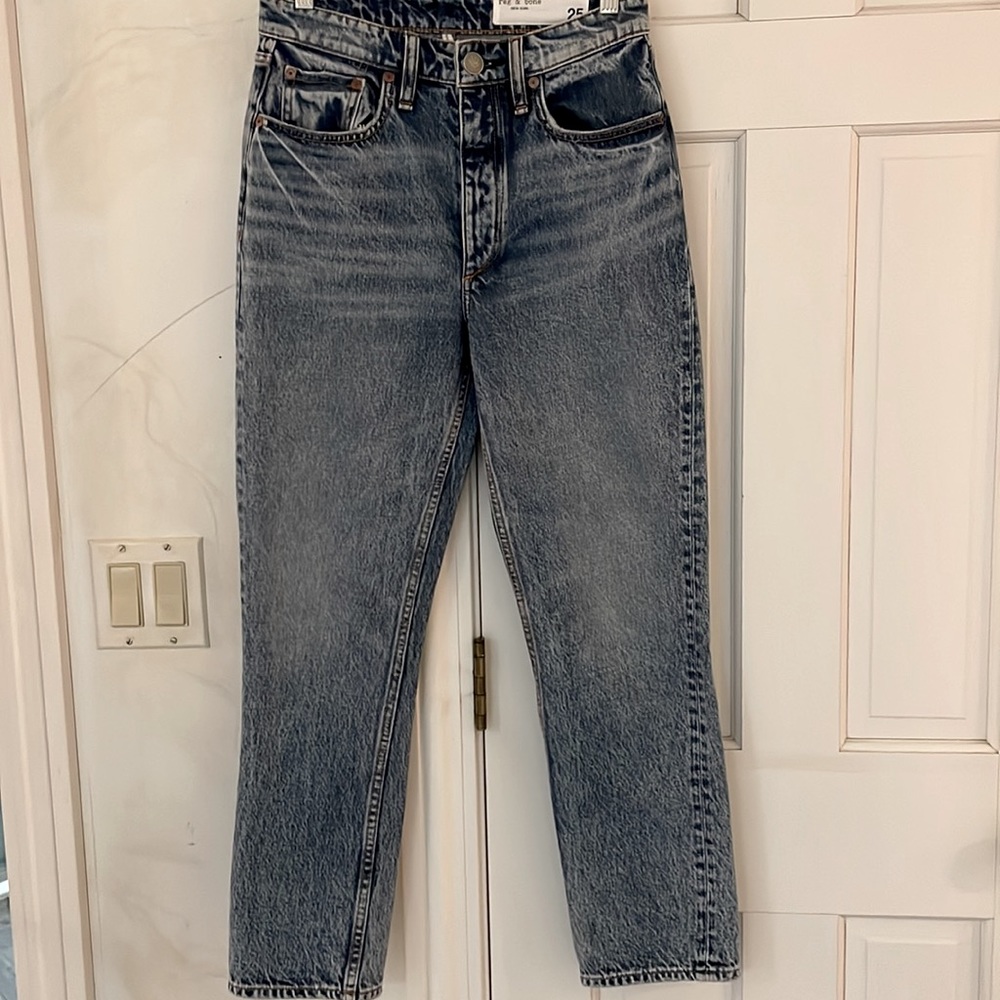 Rag & Bone straight high rise ankle cigarette jeans - Picture 4 of 7